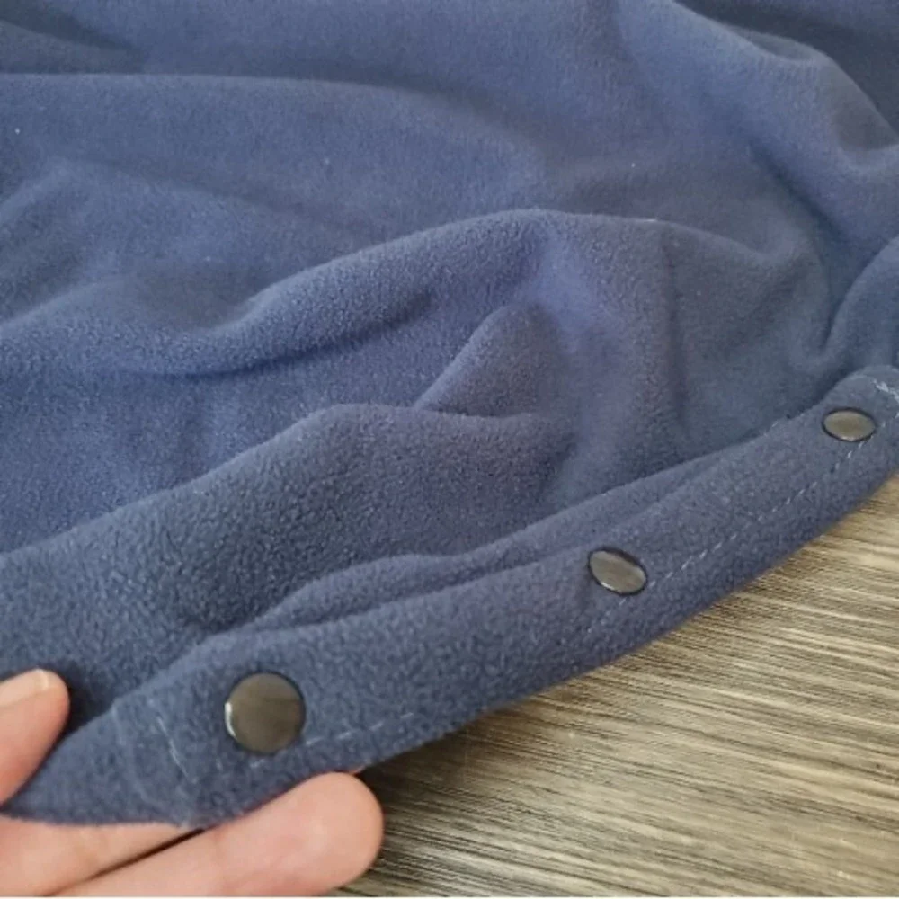 Riogoo Pet Heating Pad COVER ONLY Navy Blue Fleece - Snaps - Pre-owned,‎ CLEAN